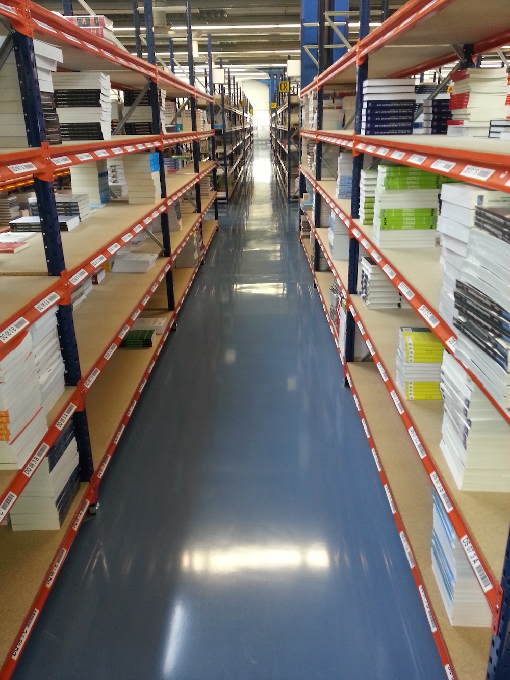 Gietvloer in gebruik