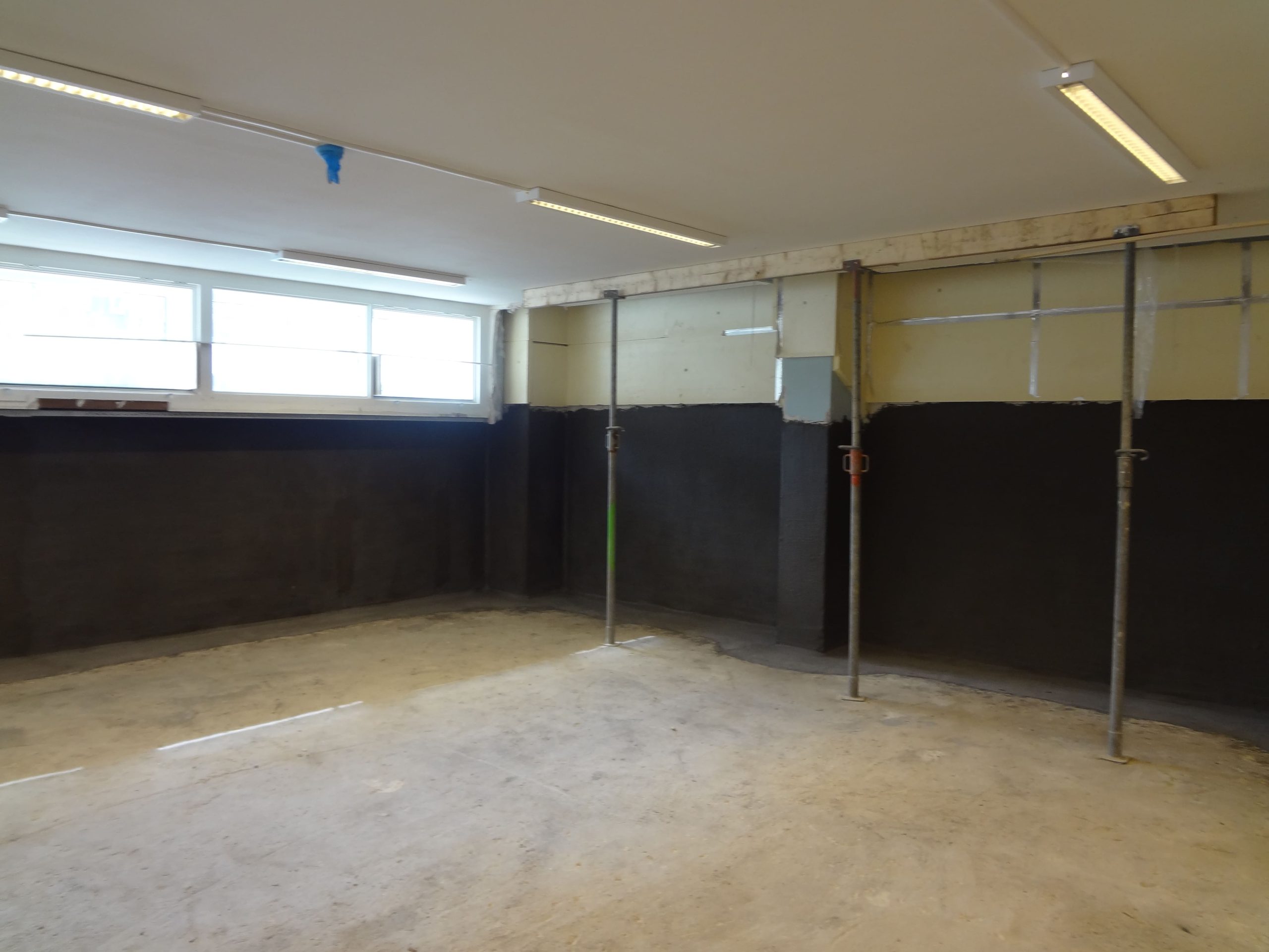 Kelder binnenzijde afdichting project Theater Da Cota Den Haag Flexibele afdichting