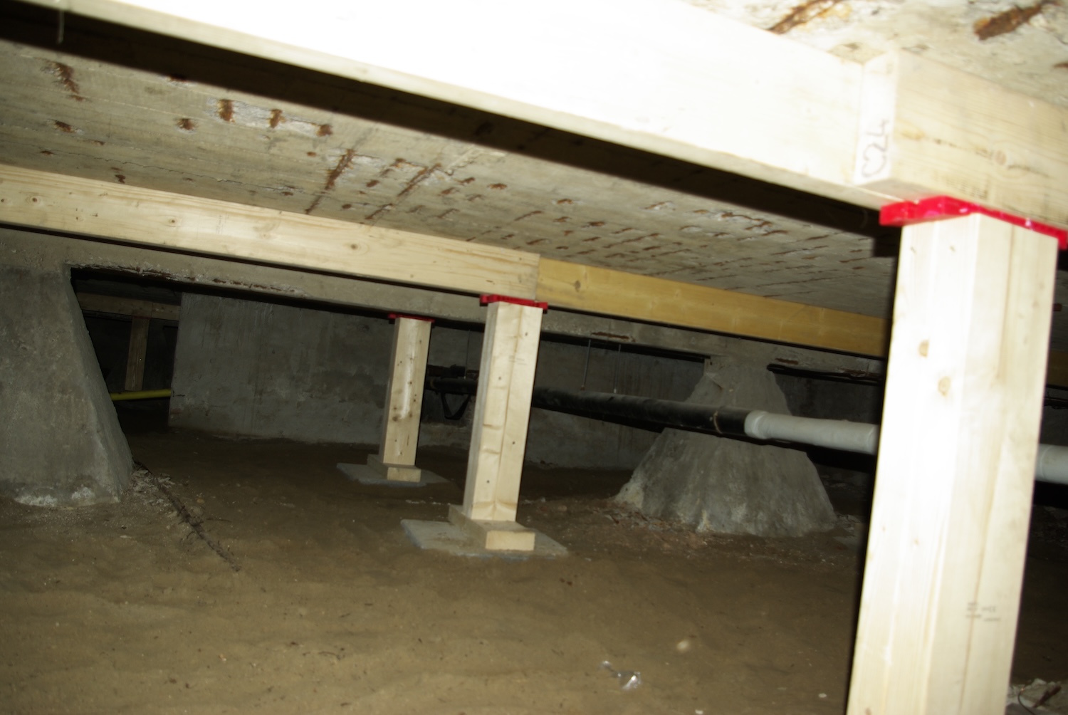 Aanbrengen van 800 m² spuitbeton