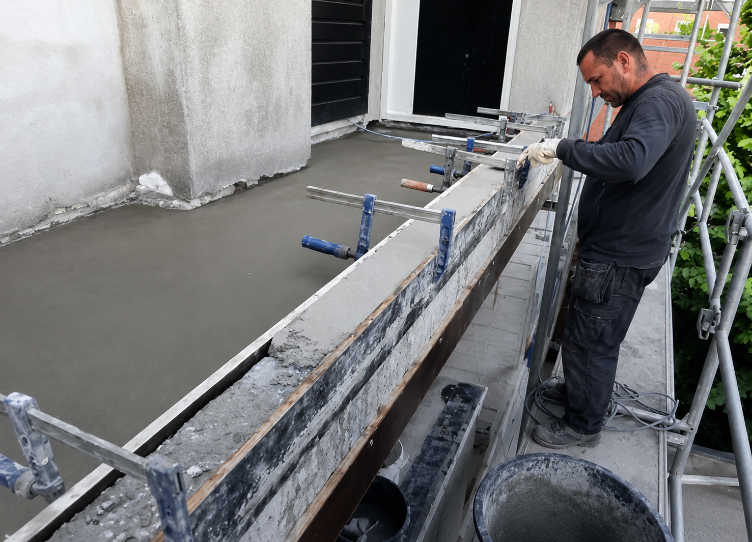 Balkonrenovatie en betonherstel in Ommen